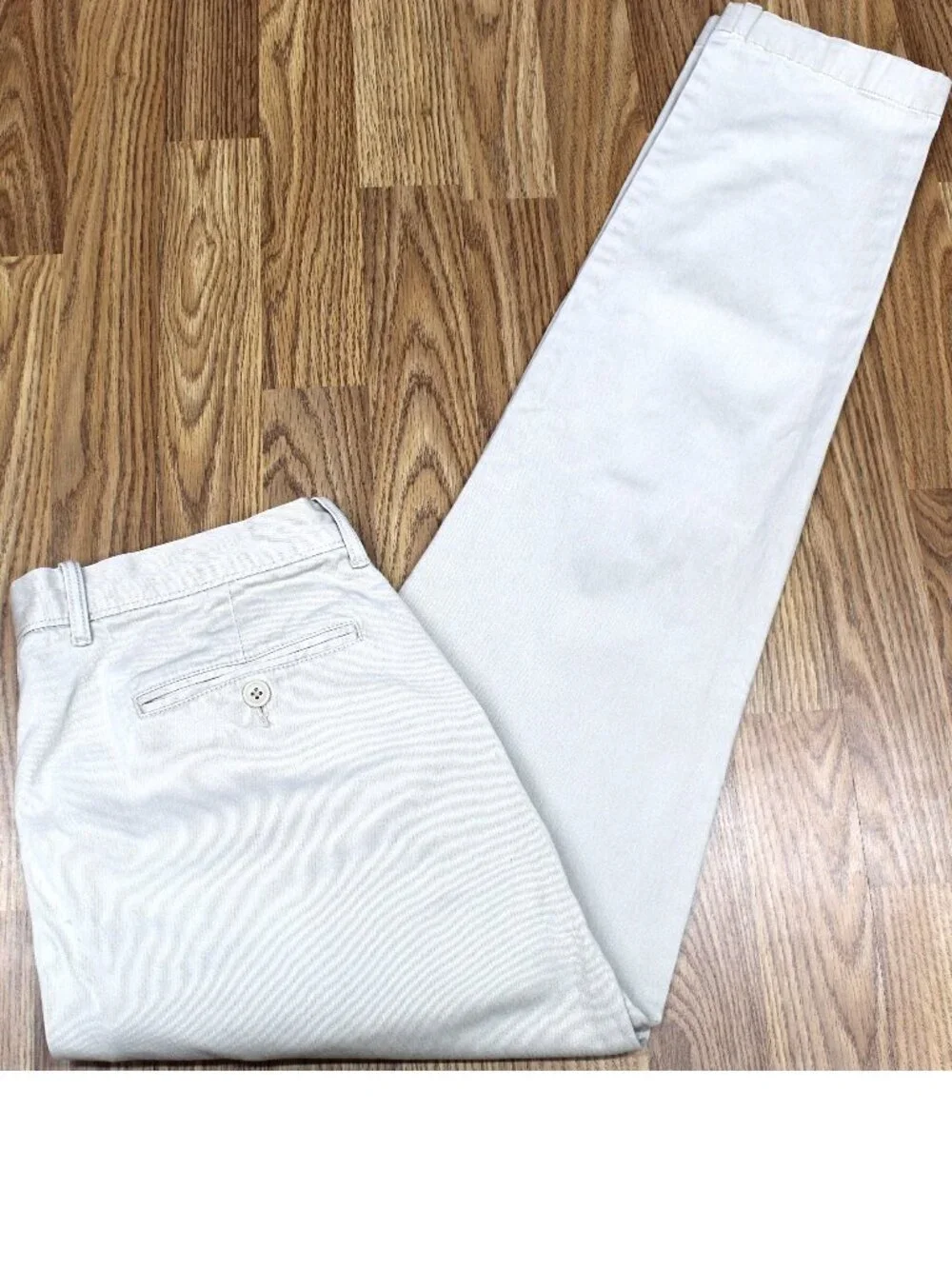 32x34 J.CREW 770 STRAIGHT FIT COTTON/SPANDEX PANTS KHAKI Sz 32W x 34L